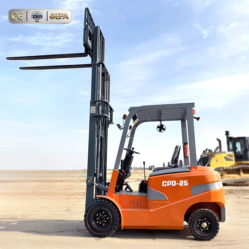 Factory Price 2.5 Ton 2500kg Electric Forklift CE Approved Cheap Electric Fork Lift Truck in Stock Fast Delivery