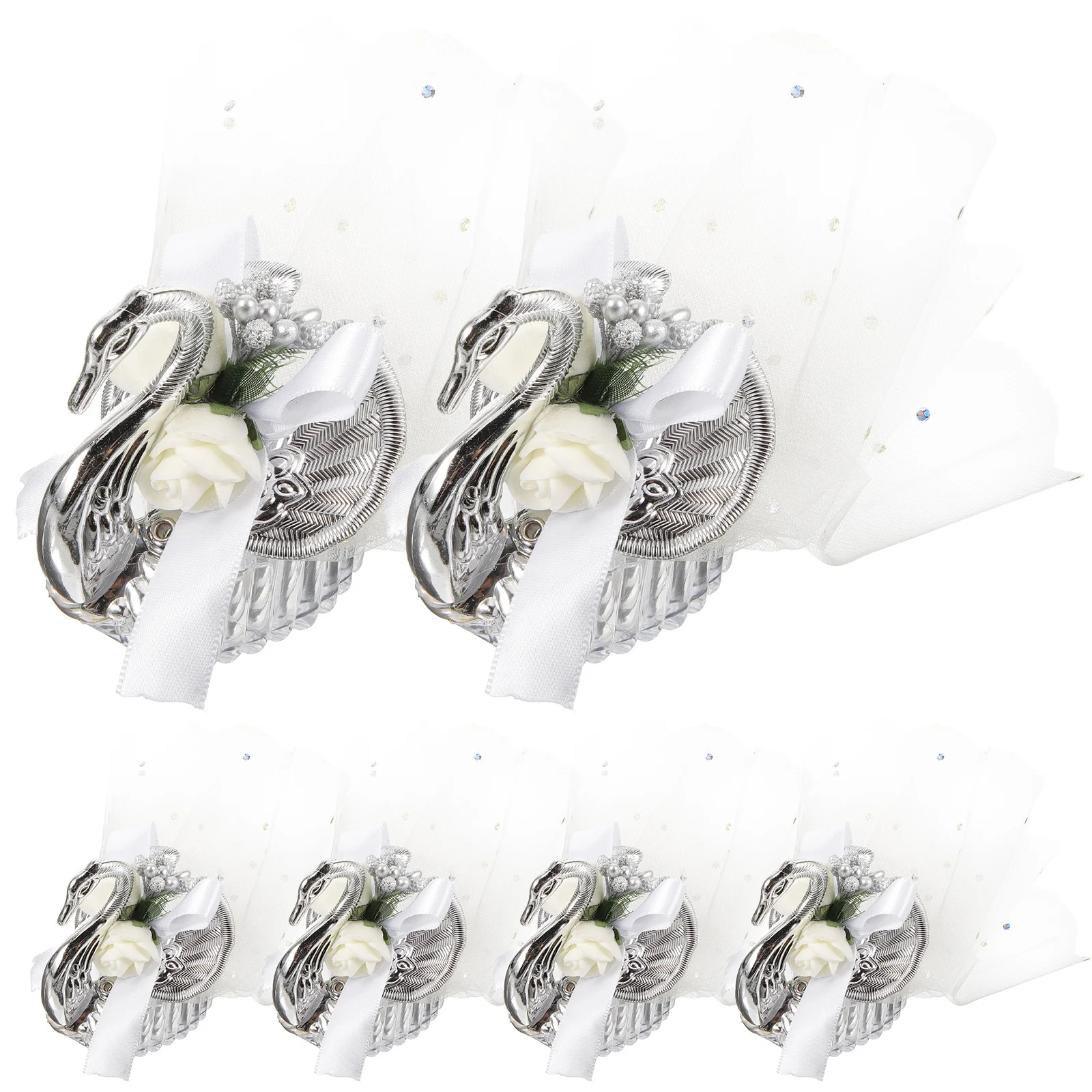 

6 Pcs with Wedding Decor Candy Boxes Party Favors Finished Product Containers for Sweets