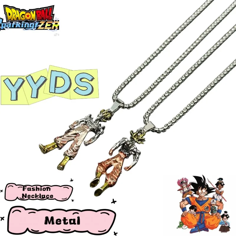 Dragon Ball Super Saiyan Necklace for Men, Creative Punk Long Sweater Chain, Fashionable and Versatile Accessory Gift