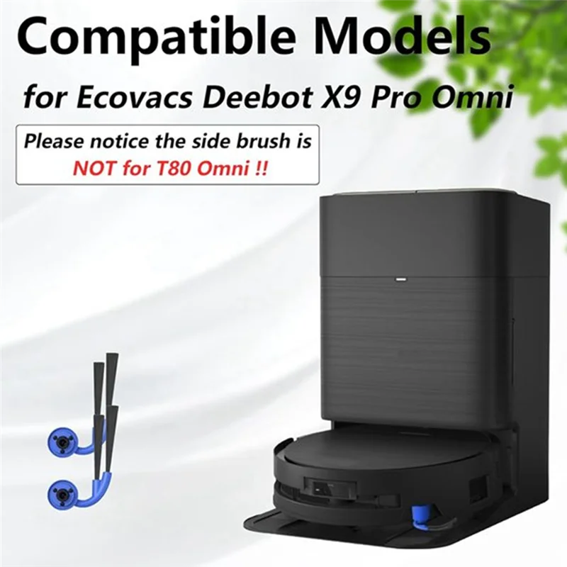 BAAM-Kit de repuesto de cepillo lateral (10 uds) para Ecovacs Deebot X9 Pro/X9 Pro Omni accesorios de Robot aspirador