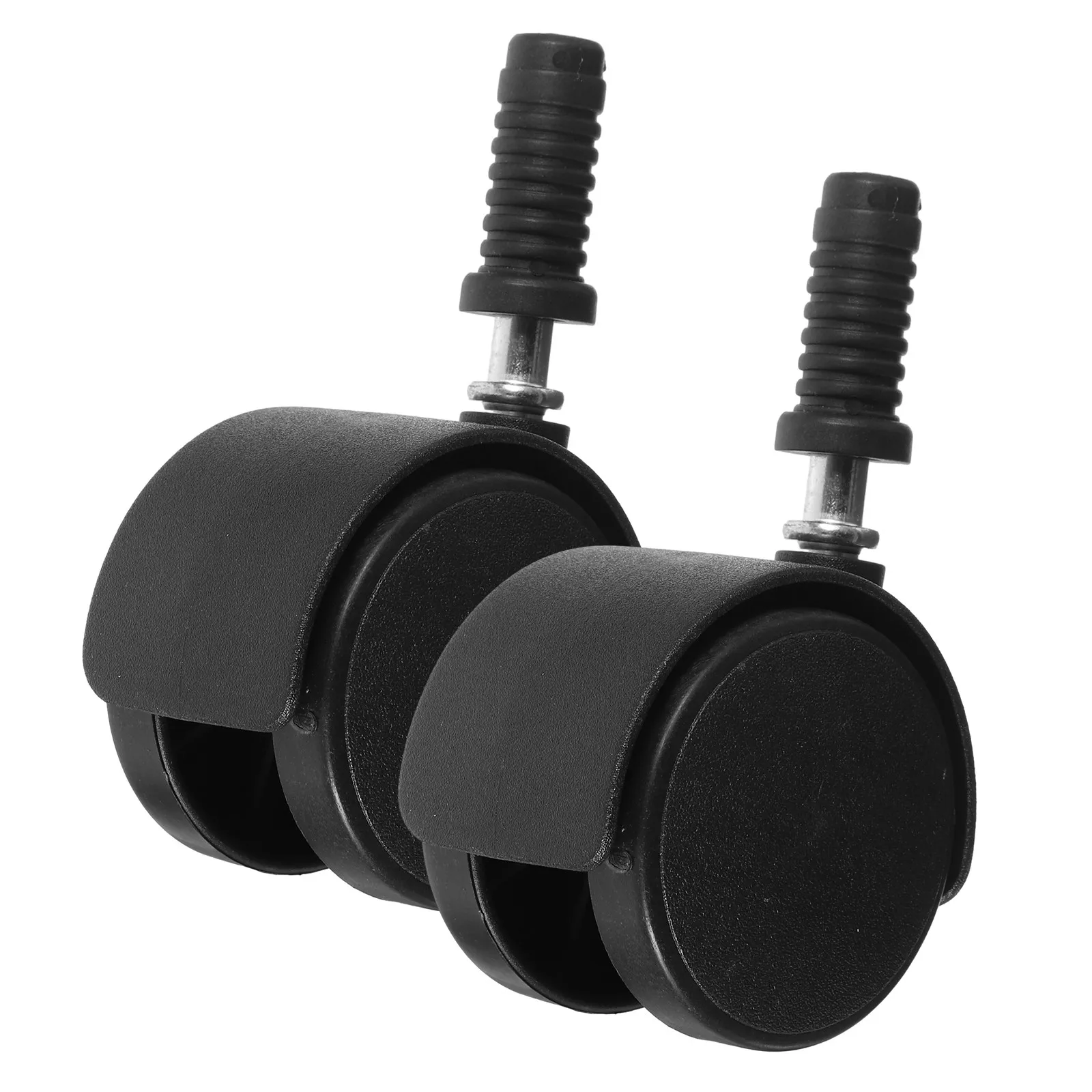 2Pcs Office Chair Caster Wheels Replacement Heavy Duty ABS Iron Creative Design Stable Safe for Furniture Small Space Appliances