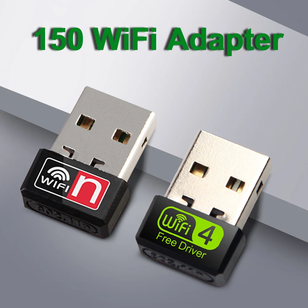 2.4GHz 150Mbps USB WiFi Adapter MT7601 Wireless Network Card Adapter WiFi Lan Dongle Wifi Receiver for Desktop Laptop PC Windows