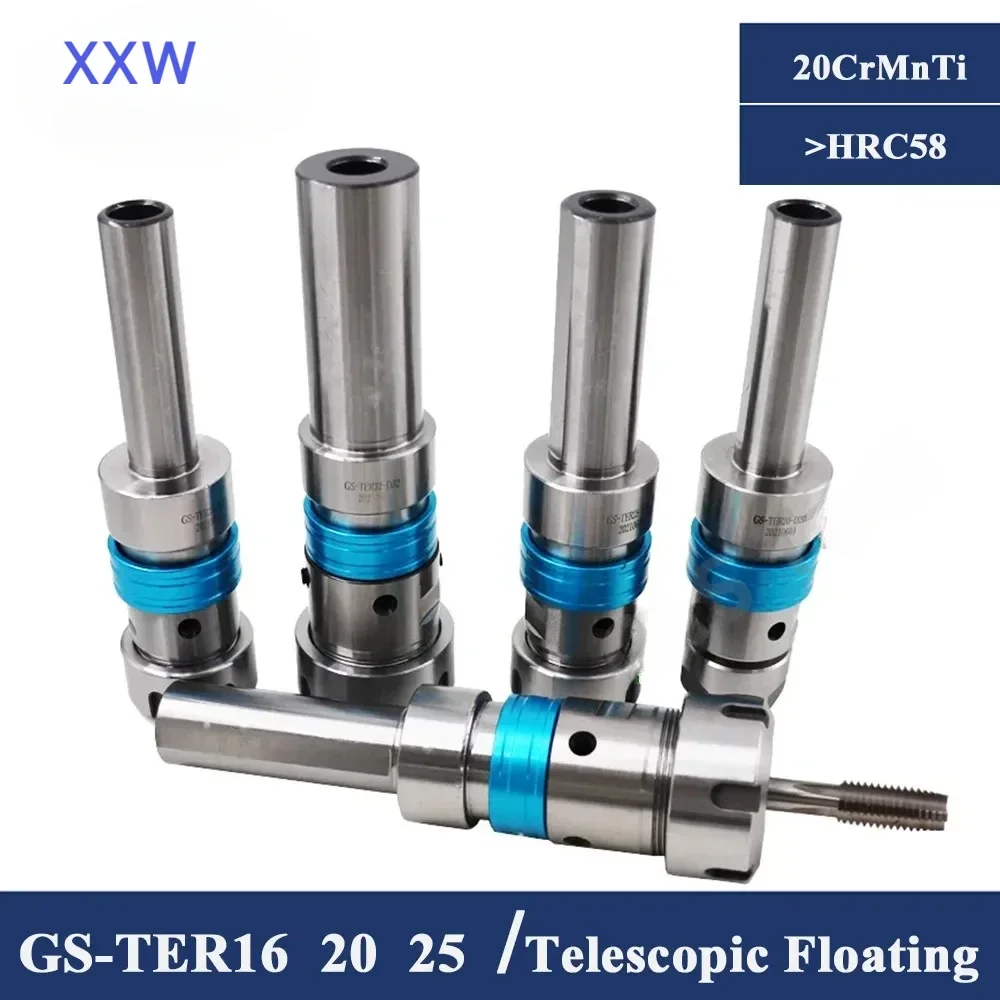 NEW GS16 GS20 GS25 TER16 20 25 32 Handle Telescopic Floating Chuck Tap Fixture Torque Overload Protection Flexible Tapping