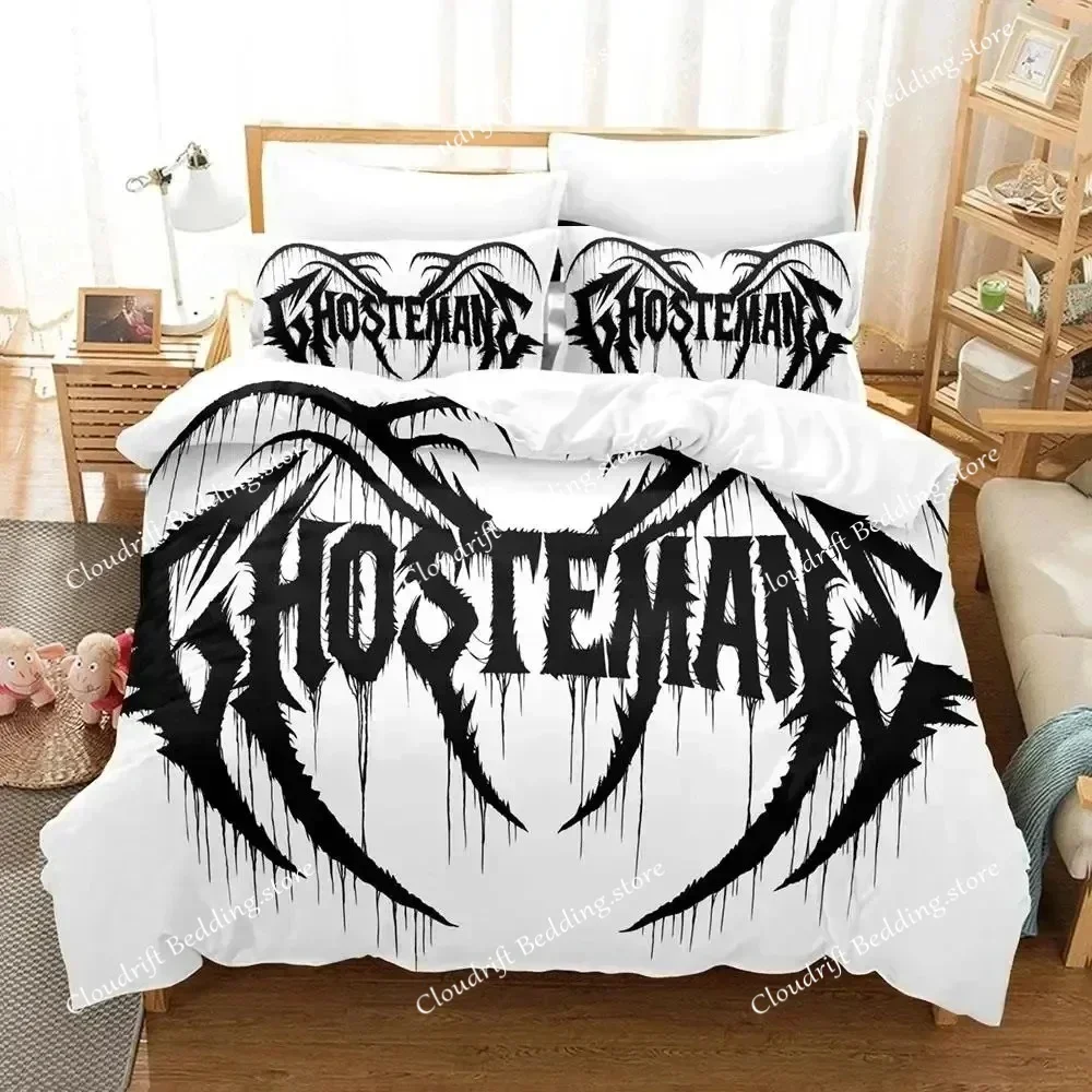 3D Print Ghostemane Singer Bedding Set Duvet Cover Bed Set Quilt Cover Pillowcase Comforter king Queen Size Boys Adult Bedding02