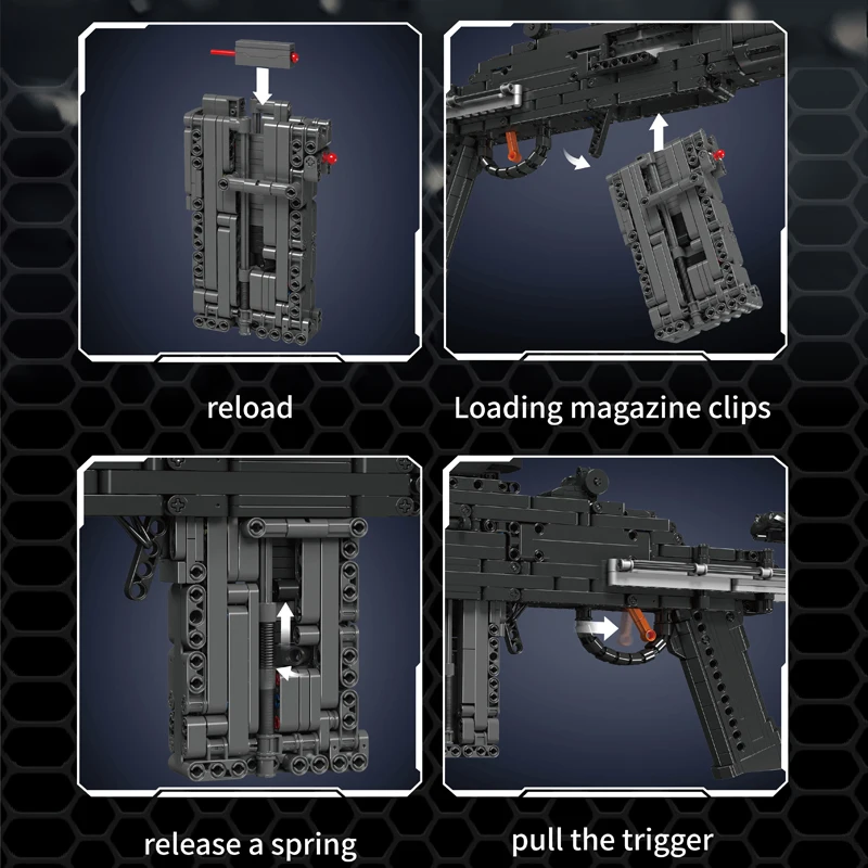 Schimmel König 14026 technische mk14 Kampf gewehr Simulation Pistole Modell Bausteine militärische Waffe Ziegel Spielzeug für Kinder Geschenke gesetzt