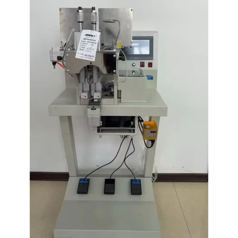 JOCKY JK1105-P2 Automatic Double Head Computerized Pearl Bead Rhinestone 4 Claws Attachment Machine for Garment Industry
