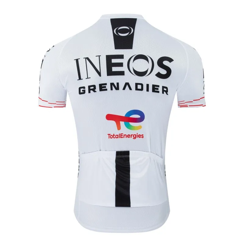 2026 INEOS White Cycling Jersey Set Men's Summer Short Sleeve Bicycle MTB Bike Clothing Cartoon Maillot Ciclismo Uniform Suit