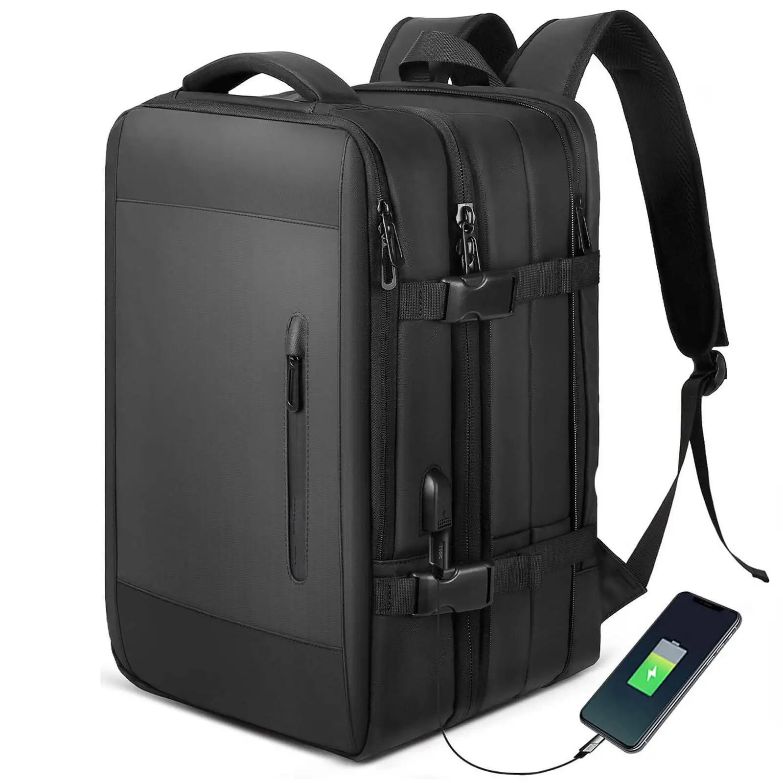 Men Sports Backpack Business Sports Backpack Expansion Laptop Travel Luggage Multifunctional Large Capacity Backpack School Bag