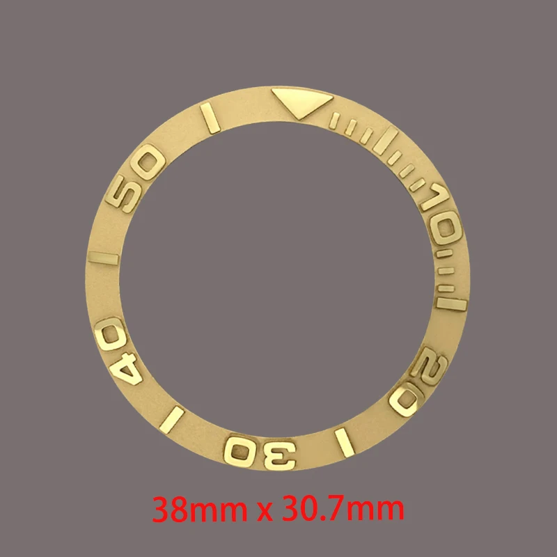 38mmx30.7mm Curved Embossed Ceramics Watch Bezel Insert Ring Fits GMT SKX007 SKX009 SUB Case NH36 NH35 Watch Ring Refit Parts