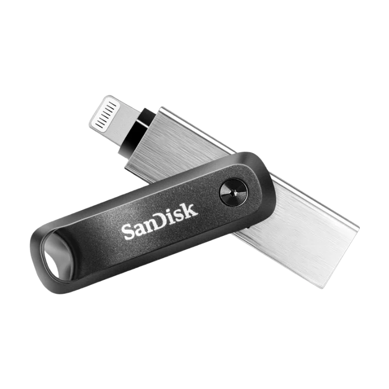 SanDisk Lightning USB 3.0 iXpand Flash Drive Luxe 256GB, Flash Drive 2-in-1 128GB 64GB untuk iPhone/ iPad Pro/Mac IX60N/70N/90N