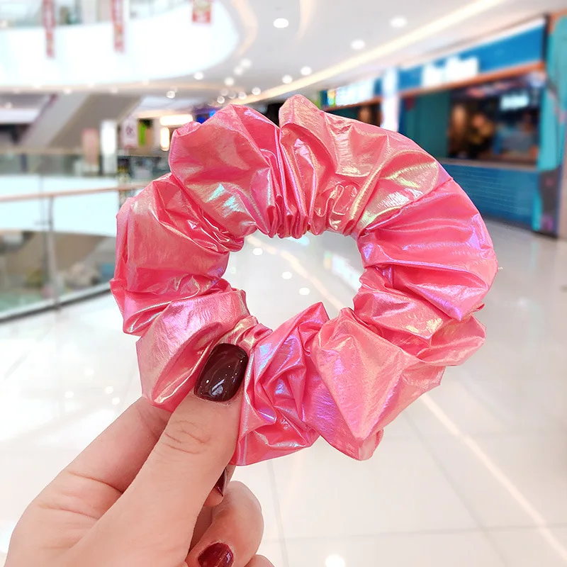 2026 Neue Glitzer-Scrunchies für Damen, elastische Haargummis für Mädchen, Pferdeschwanzhalter, Haarbänder, Kopfbedeckungen und Accessoires