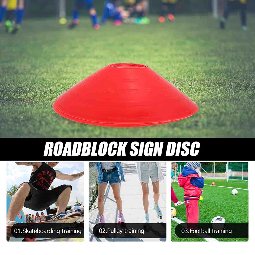 

14pcs Durable PE Soccer Cones Material Agility Training Disc Soccer Accessory Football Accessory Outdoor Activity