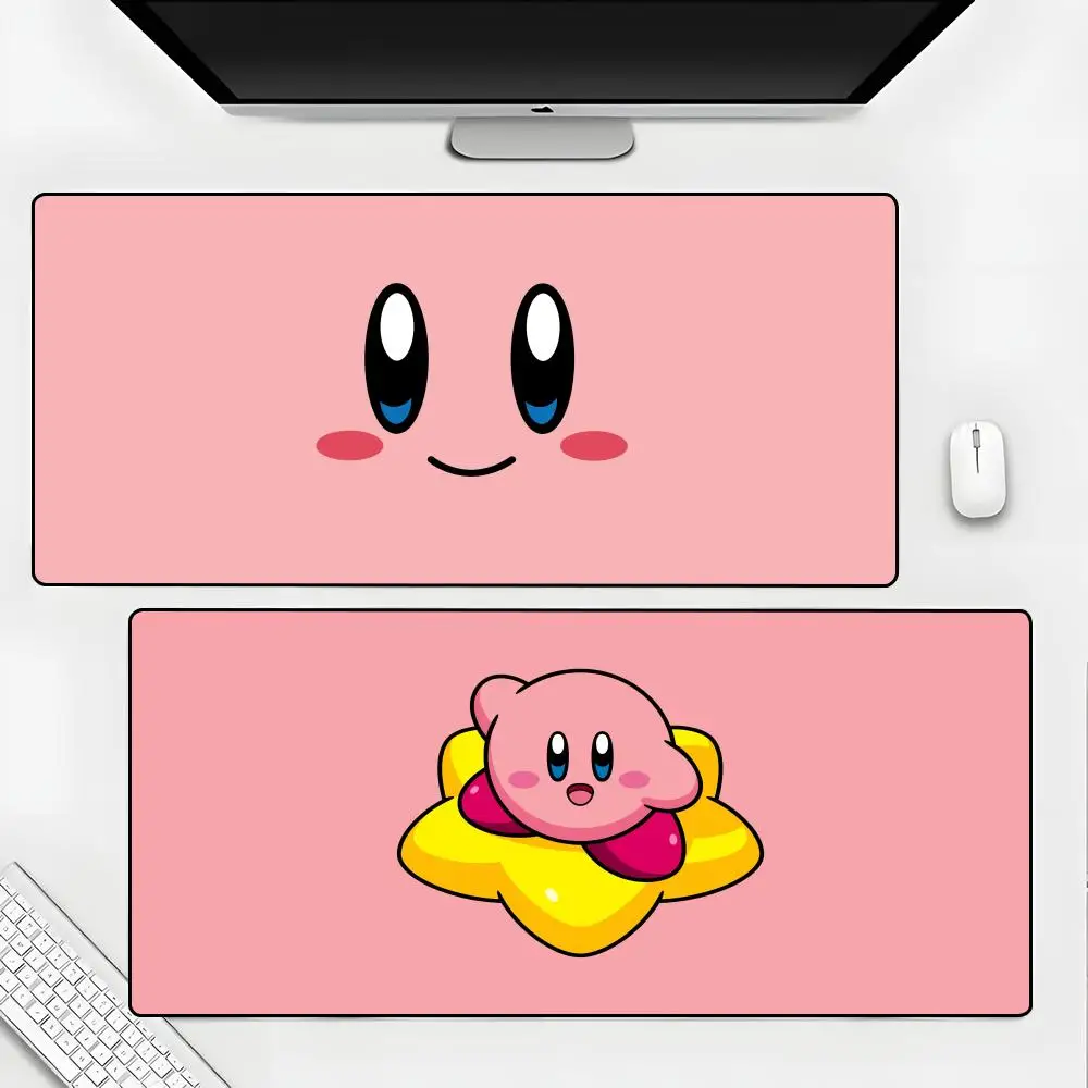 

K-KirbySE Kawaii Mouse Pad Rubber Mat Laptop Xxl Mousepad Notebook Gamer Computer Table Gaming Accessories