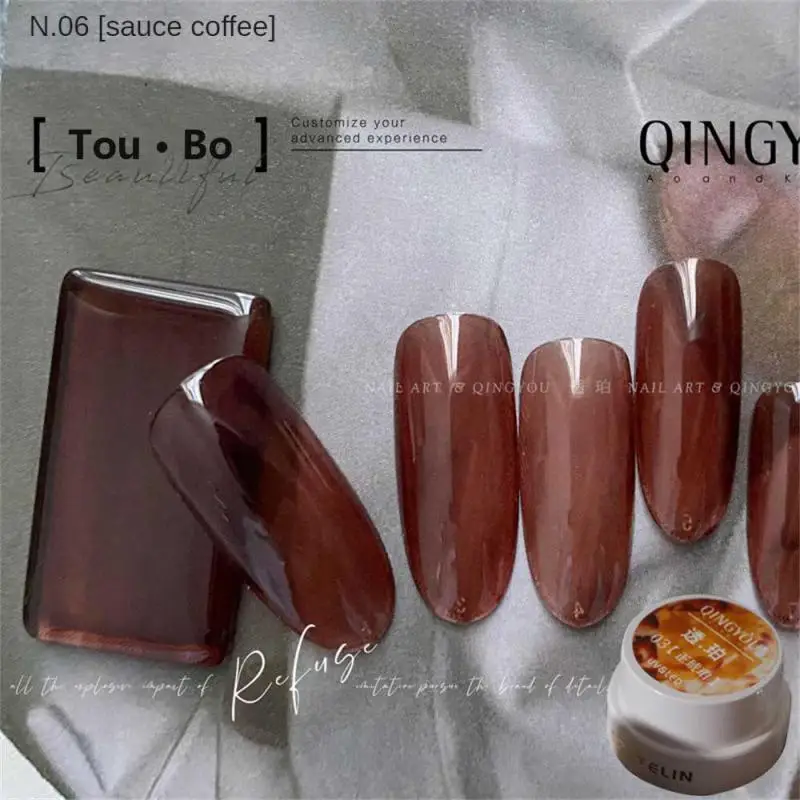 Filling Nail Polish Super Bright Show White Nail Glue Nail Phototherapy Glue Ice Through Nail Supplies Nail Polish Nail Gel