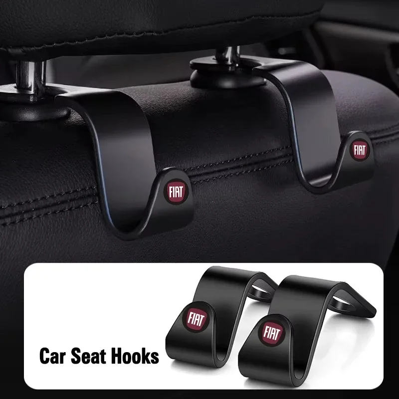 Car Seat Hooks Rear Seat Storage Bracke Accessories For Fiat 500 500L 500X 124 Aegea MobiPanda Tipo Sedici Centoventi Qubo Toro