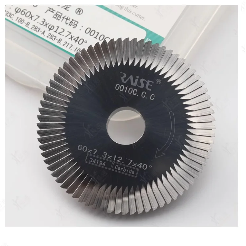 Carbide Cutter 60x7.3x12.7 milling cutter 0010CC.C. for WENXING 100A1 100A2 100A3 JZ300 283D 232 key cutting machines