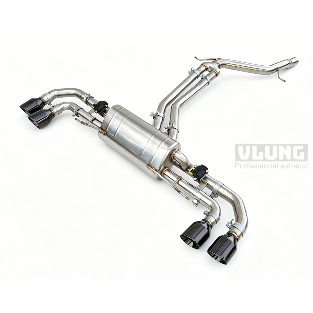 Exhaust valve for Porsche Cayenne E3 3.0T 2018-2025 high-performance exhaust pipe retrofit, stainless steel electronic valve exh