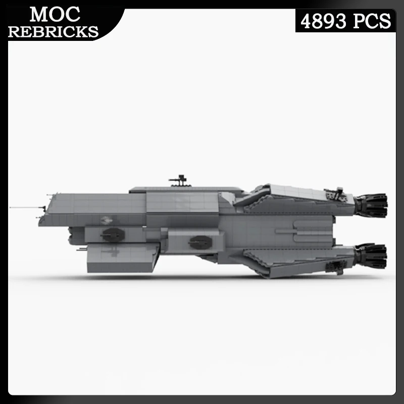 มอซี- 119575   Space War Series Expanse Pella Mcrn Light Cruiser Building Block ปริศนาประกอบการศึกษา DIY ของเล่นเด็กอิฐ