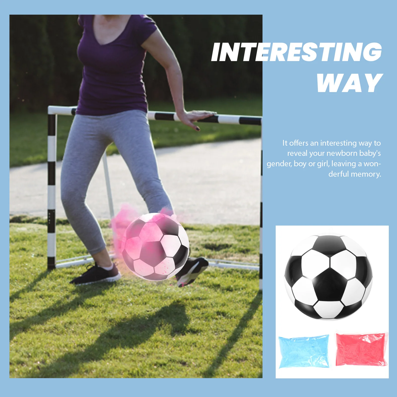 

1Set Gender Reveal -Filled Football for Party Scene Layout Or Decoration Festive Party Accessories