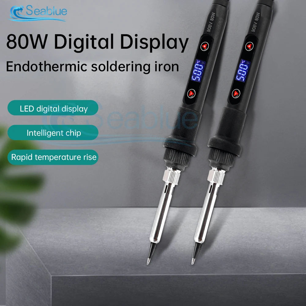 

Adjustable Temperature Electric Soldering Iron Switch 220V 110V 80W Welding Solder Rework Station Heat Pencil Tips Repair Tool