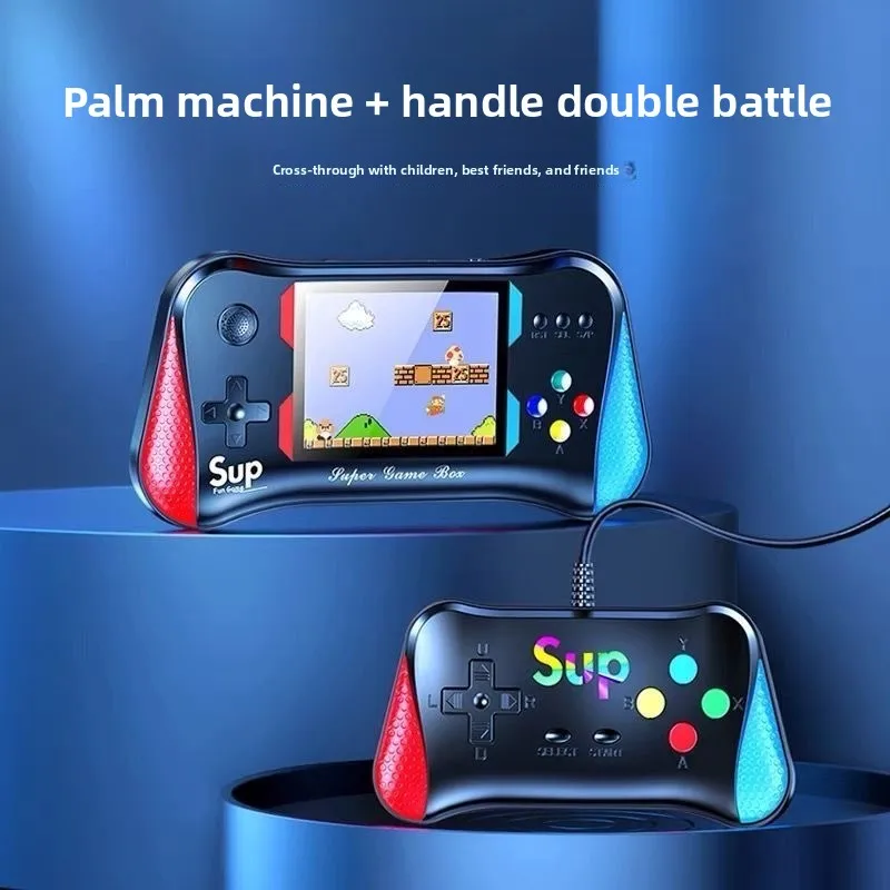 يقدم وحدة التحكم في الألعاب ذات الشاشة الملونة المحمولة x7m 500 لعبة جديدة وكلاسيكية للأطفال