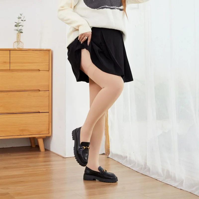 Sexy Einfarbige Lange Socken - Damen Overknee-Strümpfe Schwarz Weiß Warme Kniestrümpfe für Damen und Mädchen Lolita – Detail 11