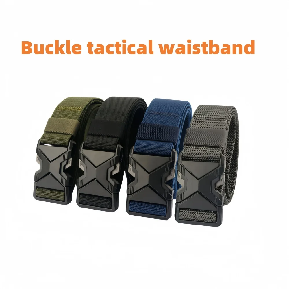 1pc Men's Tactical Sports Belt, Adjustable Quick Release Buckle Multipurpose Outdoor Training Mountaineering Belt For Ideal Gift