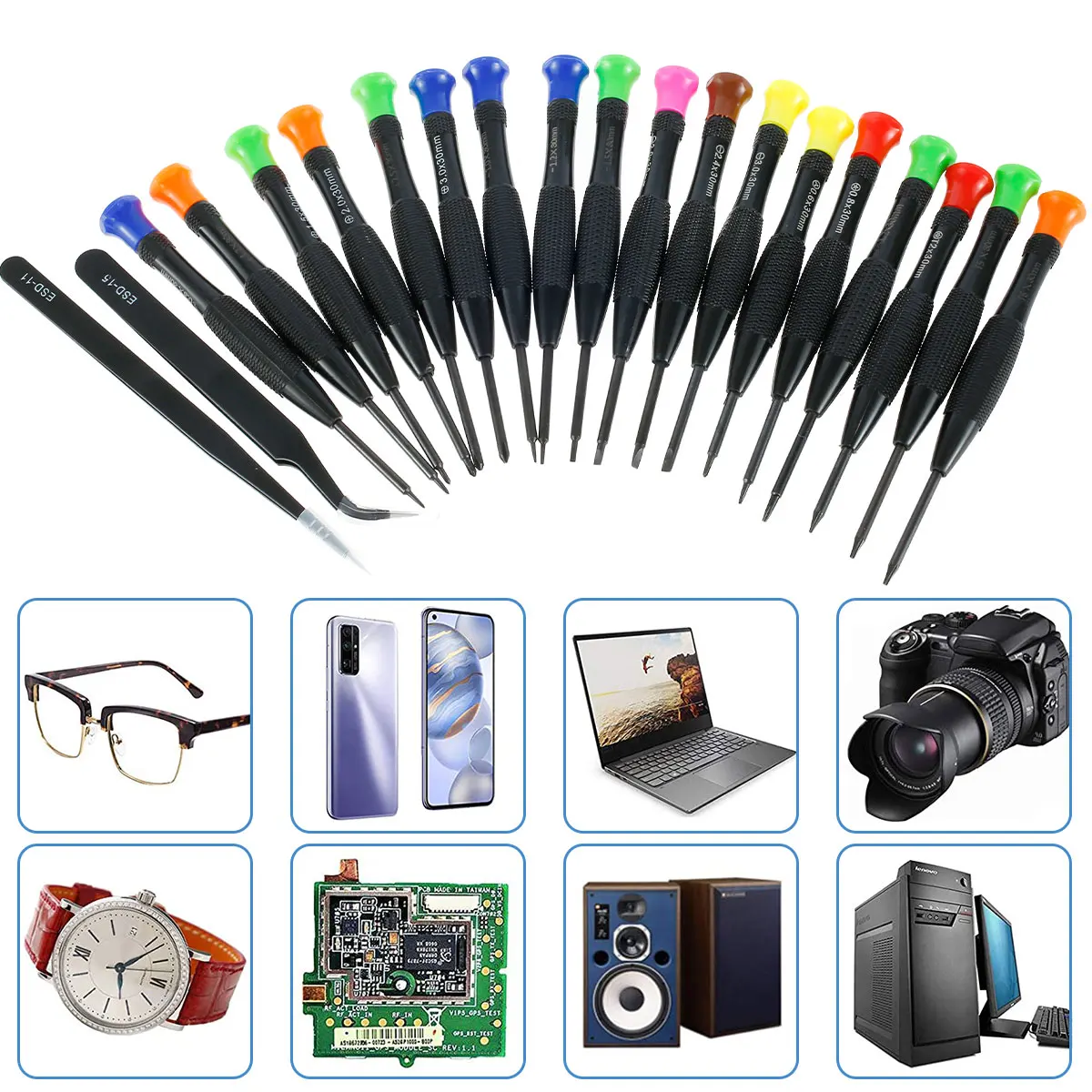 Magnetic Screwdriver Set Mini Multi-Function Magnetic Precision Screwdriver For Watch Eyeglasses Phone Repairing Hand Tools