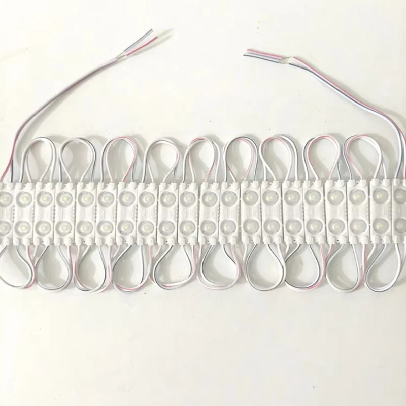 20PCS LED module 12v 2led 1.2w smd2835 led module injection len cool white red lightbox Advertising Channel Letter Building