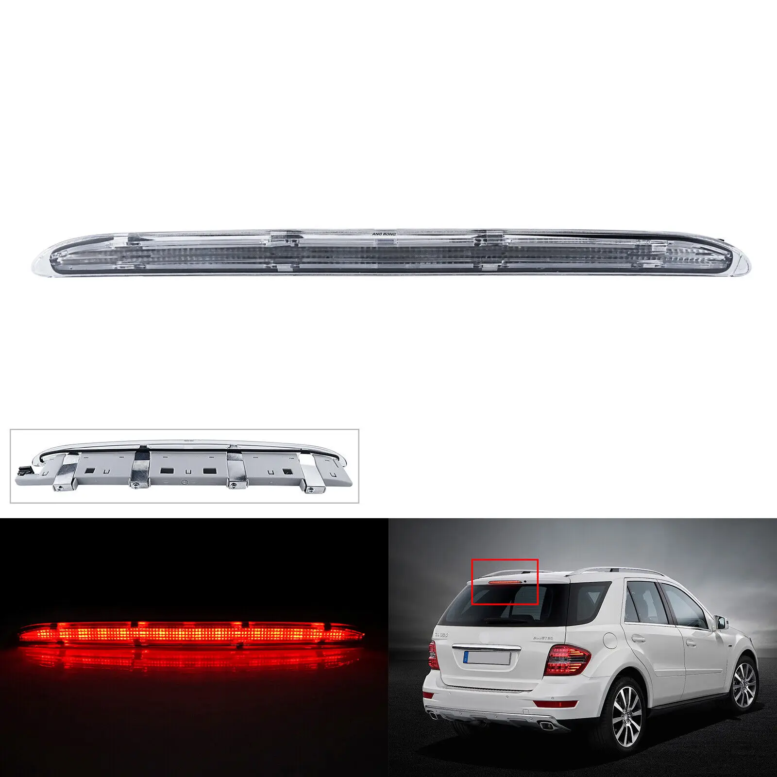 Car LED Third Brake Stop Rear Light A1648201056 For Mercedes W164 ML280 ML320 ML350 ML500 M63 AMG 2005-2011 High Mount Taillight