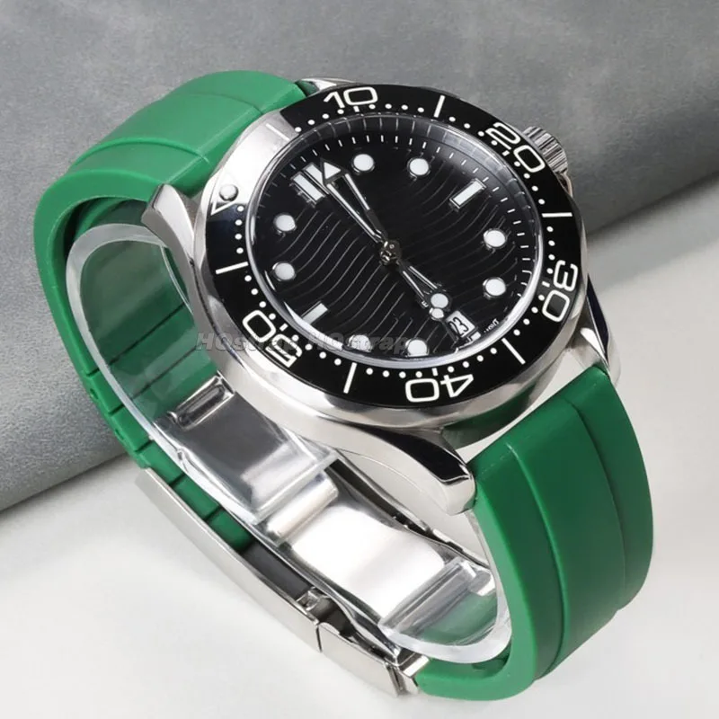 Роскошный резиновый ремешок 20 мм, силиконовый ремешок для часов Rolex, браслет с водным призраком, водонепроницаемый браслет, универсальный сменный ремешок