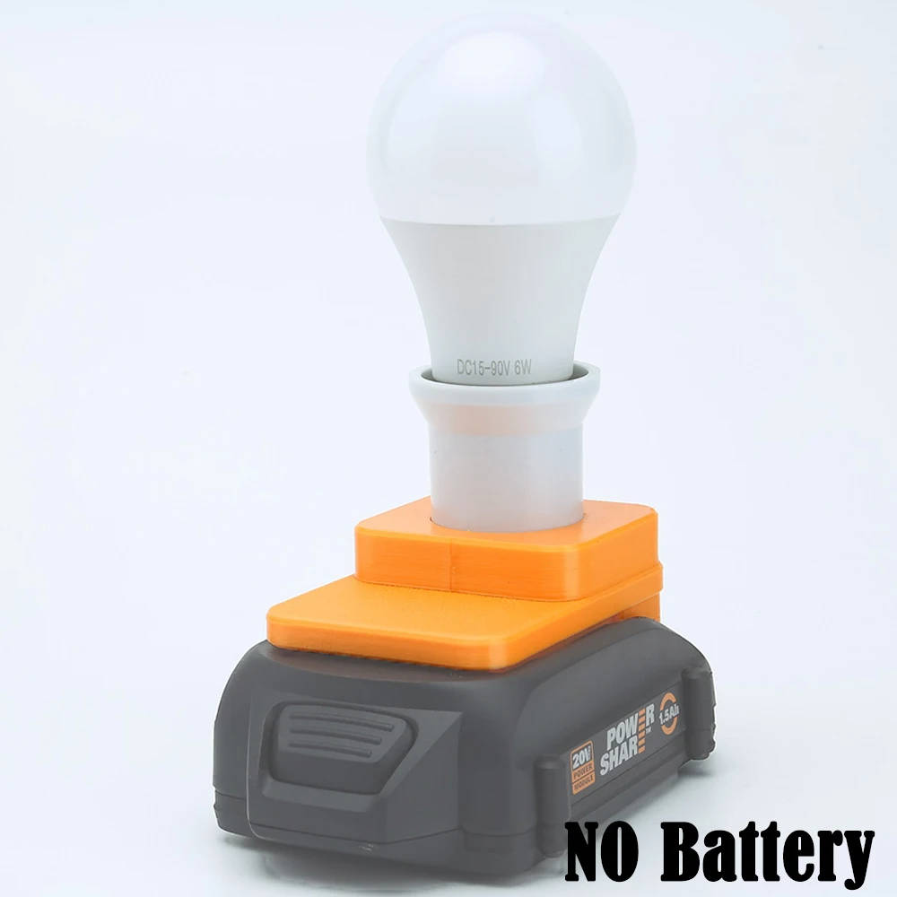 

5W LED Work Light Work E27 Bulb For Worx 20V Series Lithium Battery Indoor and outdoor Lamp (NO Battery )