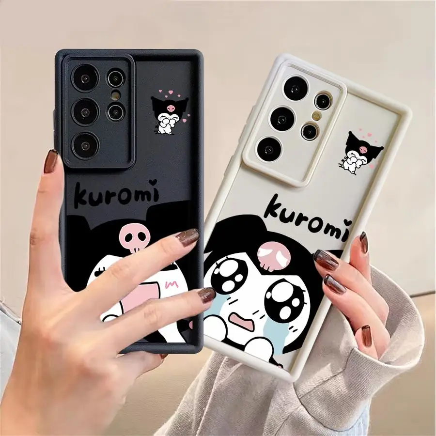 Чехол для телефона Samsung Galaxy S25 Ultra S24 S22 Plus S23Ultra S20 FE S21, противоударный чехол Funda Cartoon Cool Kuromi