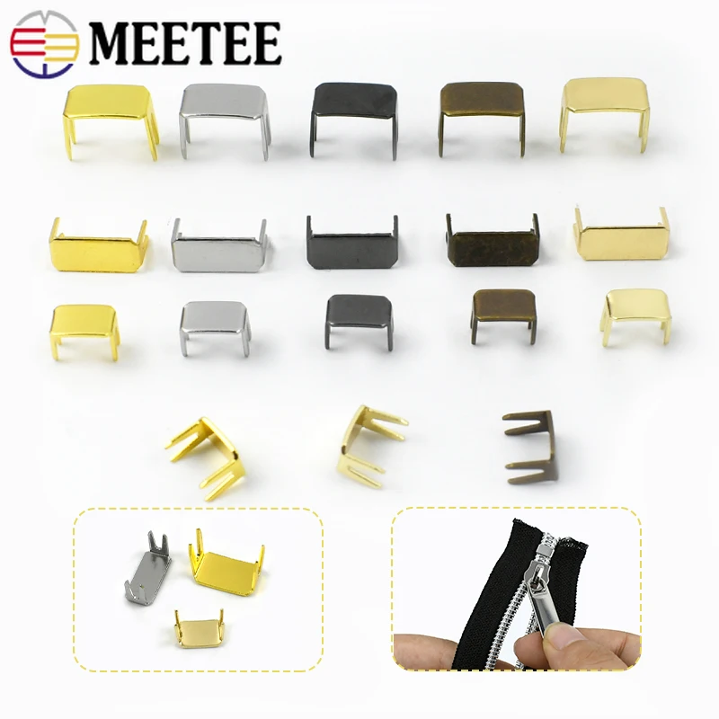 

50/100Pcs 3#5#8#10# Non-slip Nylon Zipper Stopper Sewing Garment Zippers Tail End Lock Closure Zips Repair Kits DIY Accessories