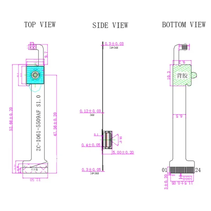 

In stock Led Light IMX179 IMX290 IMX219 Camera Module 5Mp 30Fps Night Vision Auto Focus DVP MIPI Haozhou ZC-IO61-5509AF-S1.0 1/5