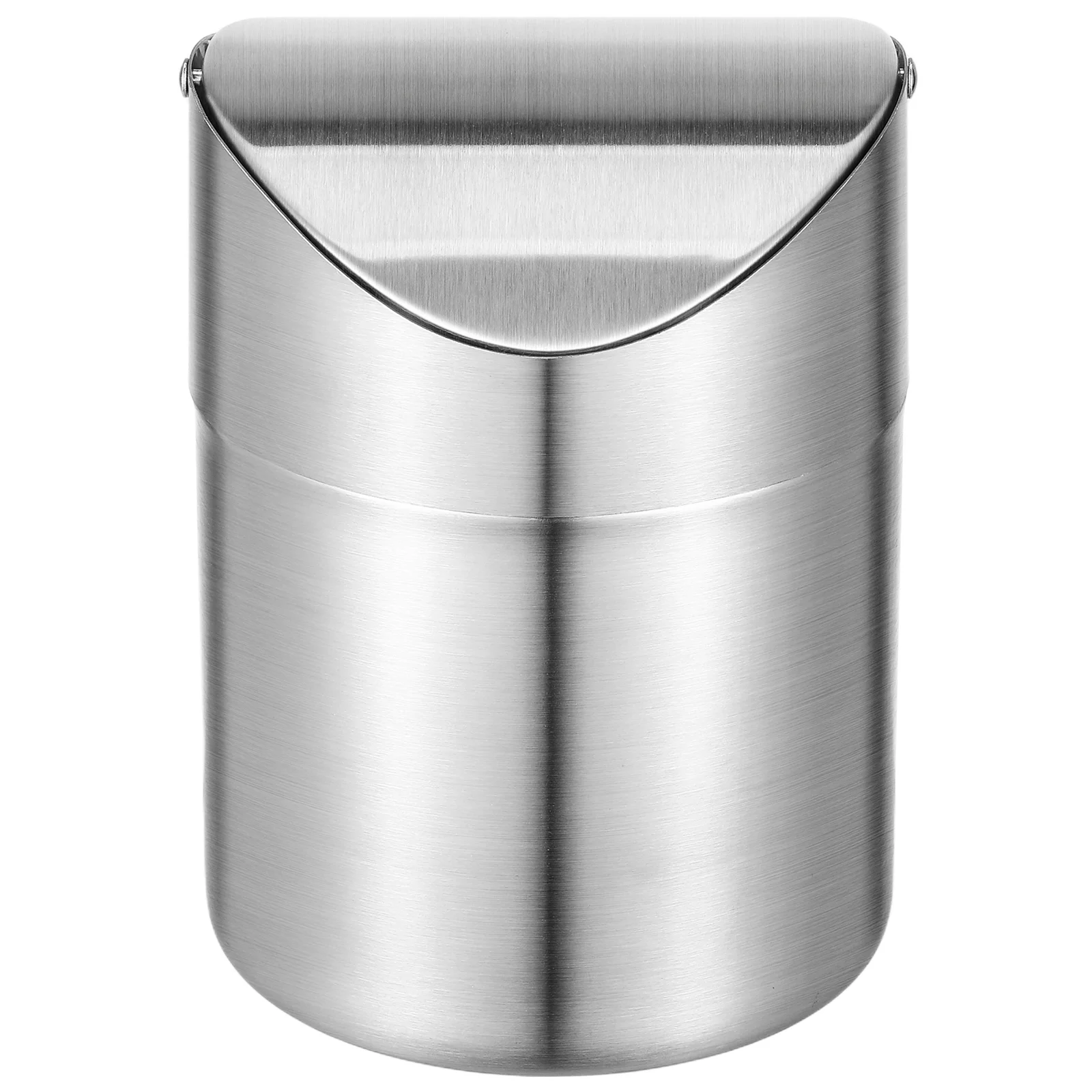 

Mini Garbage Can Office M1188 Booster Gel Stainless Steel Hinge Windproof Litter Bin