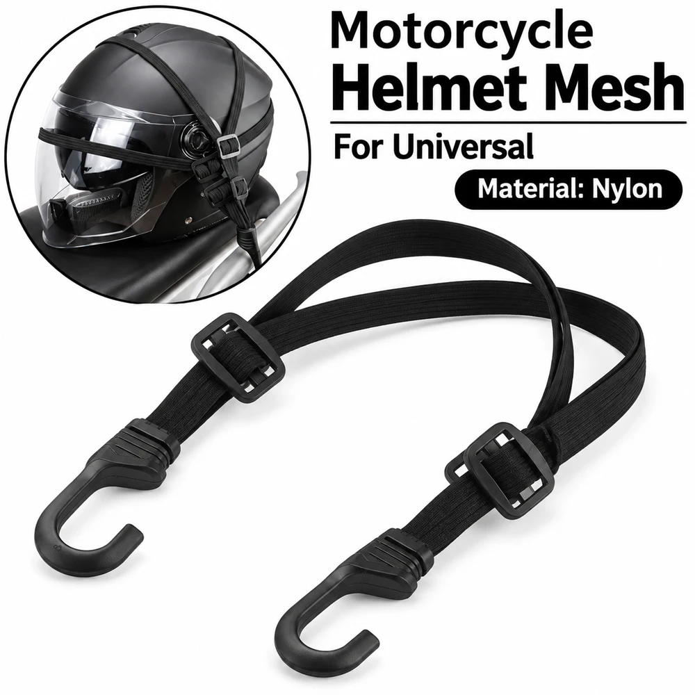 AliExpress JFGRACING Universal Motorcycle Elastic Suitcase with Safety Hook-Versatile Helmet Mesh Gear Transport For Honda KTM Travel Dirt Bike Parts