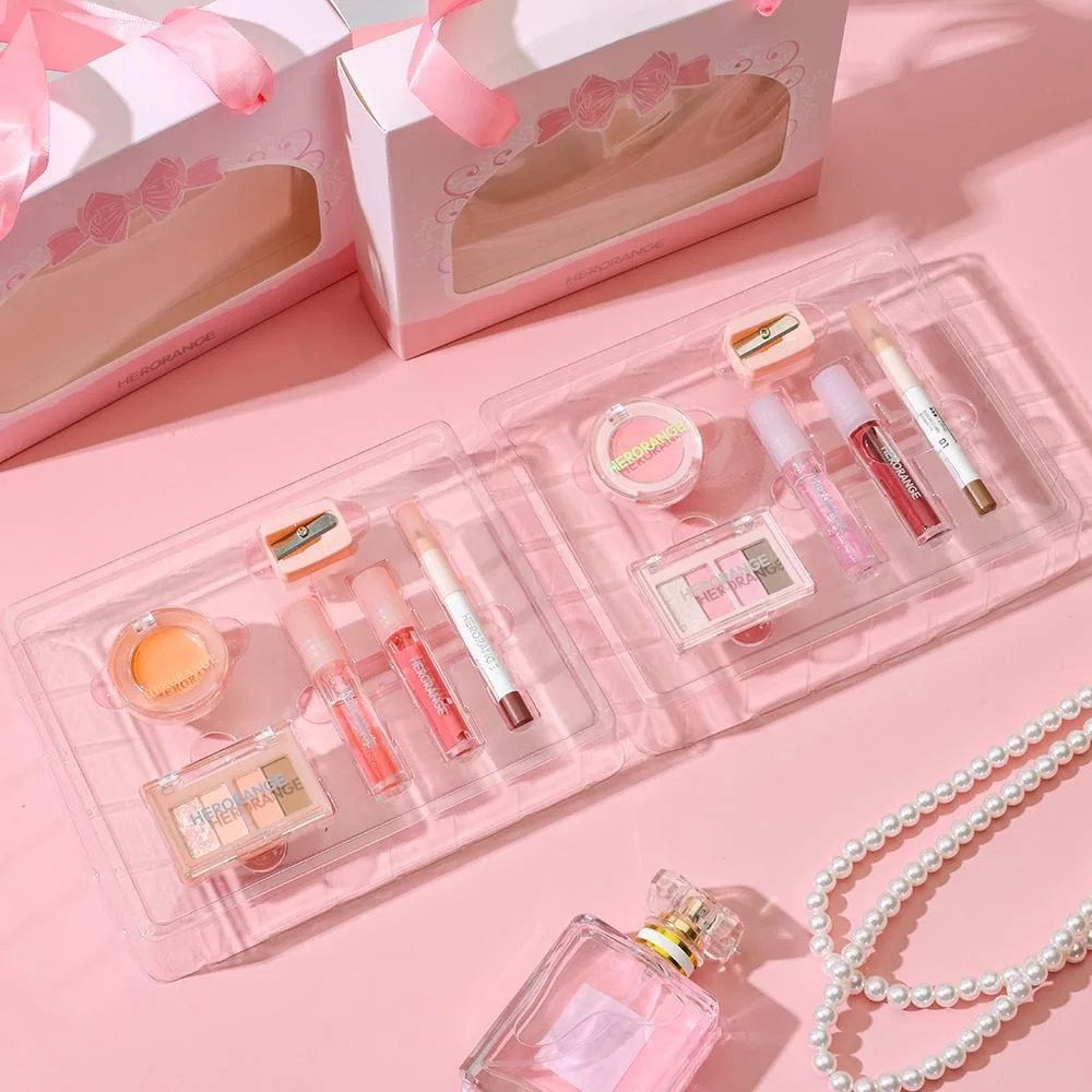 5 pezzi/set set cosmetico per matita per sopracciglia portatile set per trucco ad alta pigmentazione a lunga durata set per trucco liscio kit completo per la bellezza delle donne