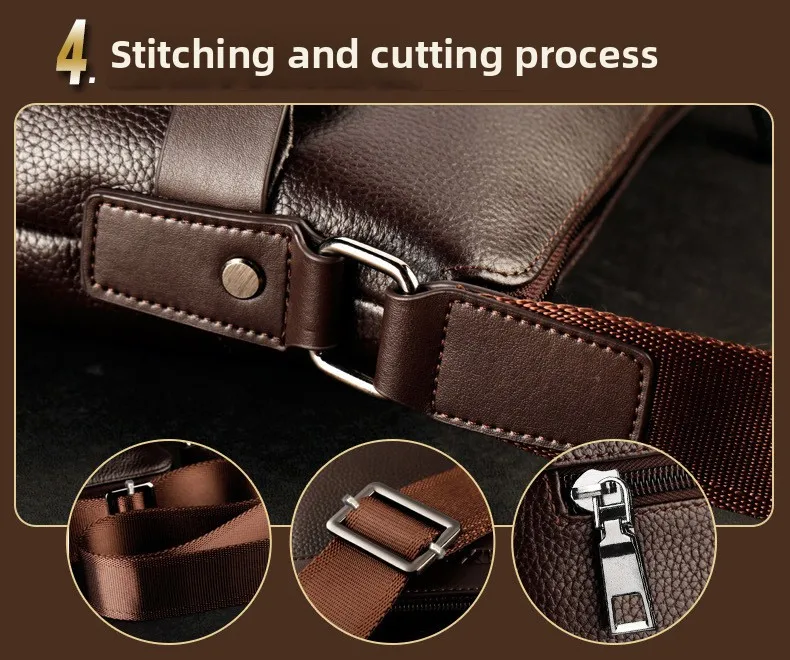 New Single Shoulder Foreign Trade Bag for Men's Casual Large Capacity Shoulder Bag for Men's Crossbody Single Shoulder Men's Bag