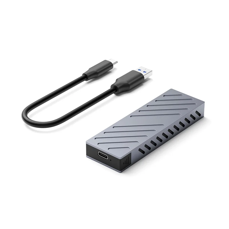 

Exquisite-Nvme/SATA M2 SSD Enclosure Adapter 10Gbps USB 3.2 Gen2 USB-C External Case Tool-Free Design