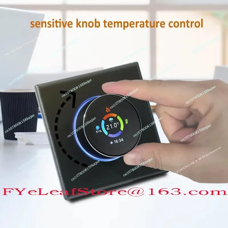 Smart Knob Thermostat Programmable Wireless Wifi Modbus Thermostat for Electric Floor Heating