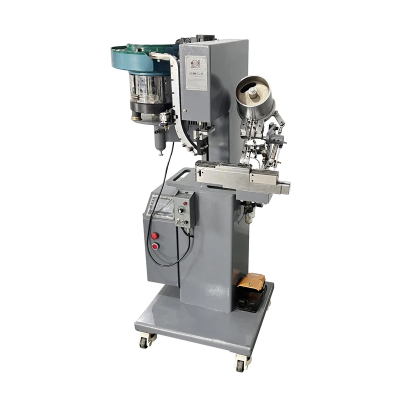 JZ-989DS Automatic Climbing Shoe Eyelet Hook Riveting Machine for Industrial Safety Boots D Ring Hiking Shoe Hook Buckle Machine