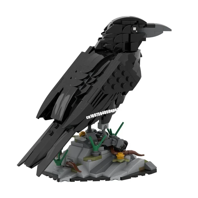 Nouveau 357 pièces créateur série animale Moc corbeau modèle stéréoscopique Puzzle personnalisé bricolage idées créatives enfant assemblage jouet cadeaux d'anniversaire