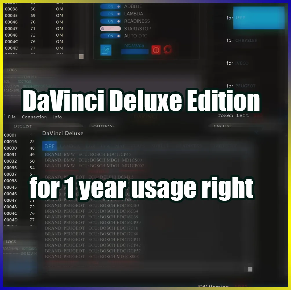 

Newest Davinci Deluxe Edition High Quality Auto Software Tool 1-year
