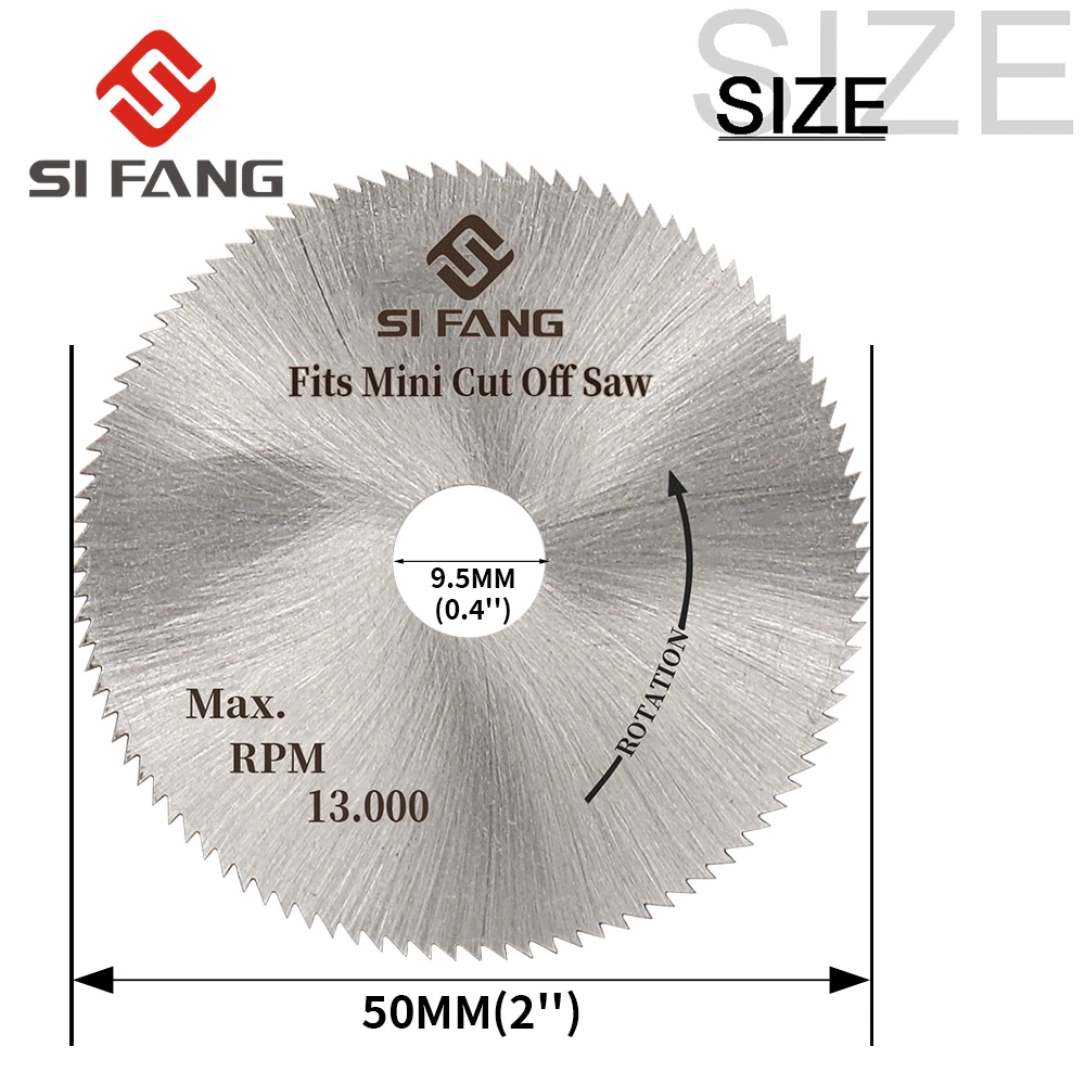 50mm 2 Inch HSS Woodworking Mini Circular Saw Blade Plastic Cutting Disc General Purpose for Wood