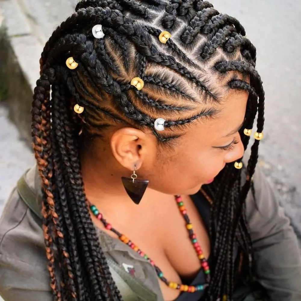 DIY Dreadlock Hair Rings 100PCS Gold Silver Hollow Extension Set for Wig Braids Accessories Vintage Decor Durable Kit