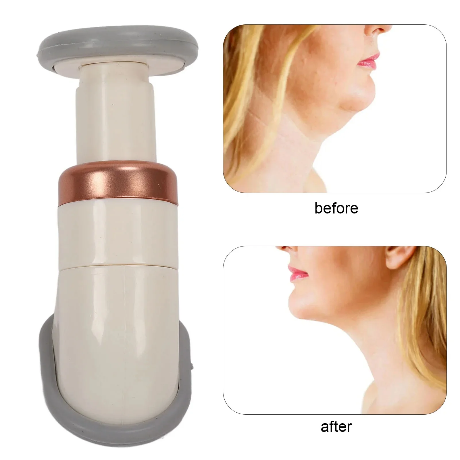 1 Set Chin Massage Neck Slimmer Neckline Exerciser Reduce Double Thin Wrinkle Removal Jaw Body Massager Face Lift Tools