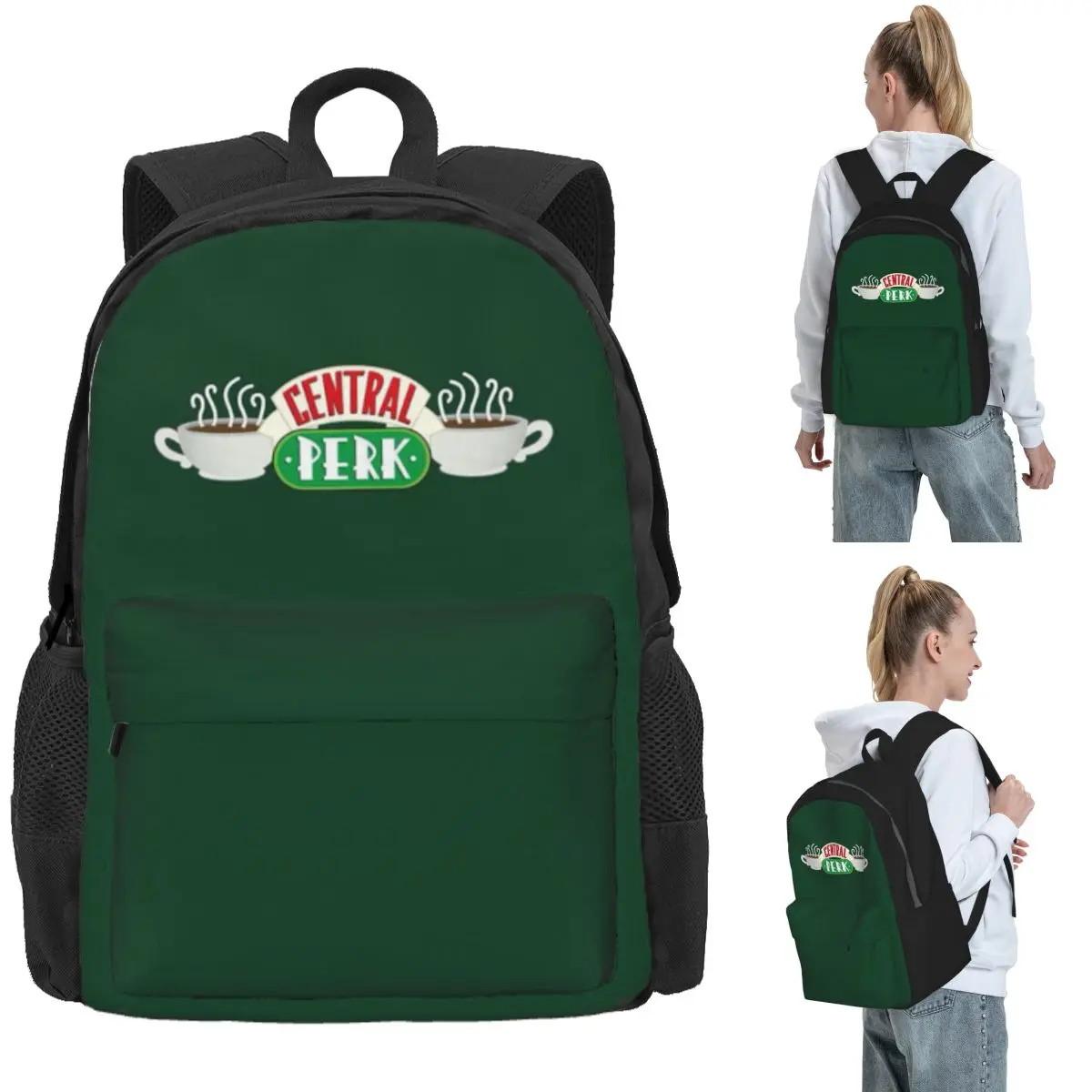 Central Perk Friends TV Show Backpack Daypack Large Capacity Children BookBag School Bag Shoulder Bags for Men Women