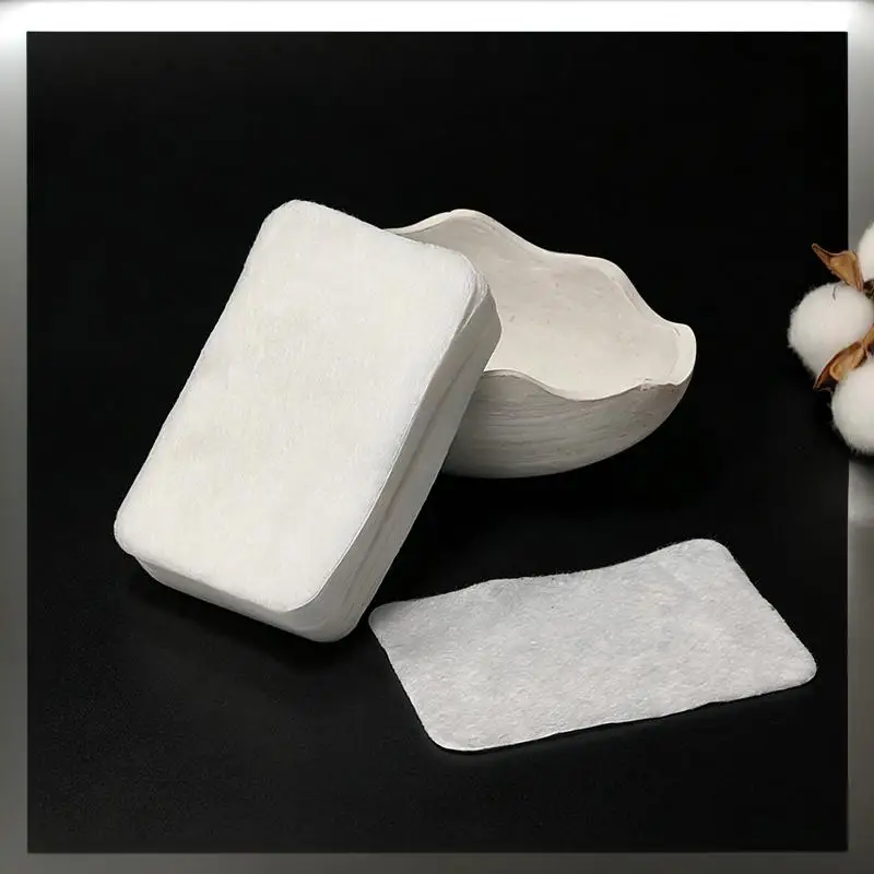100Pcs Disposable DIY Eye Mask Sheets Natural Cotton Skin Care Pads for Home Spa Facial Moisturizing