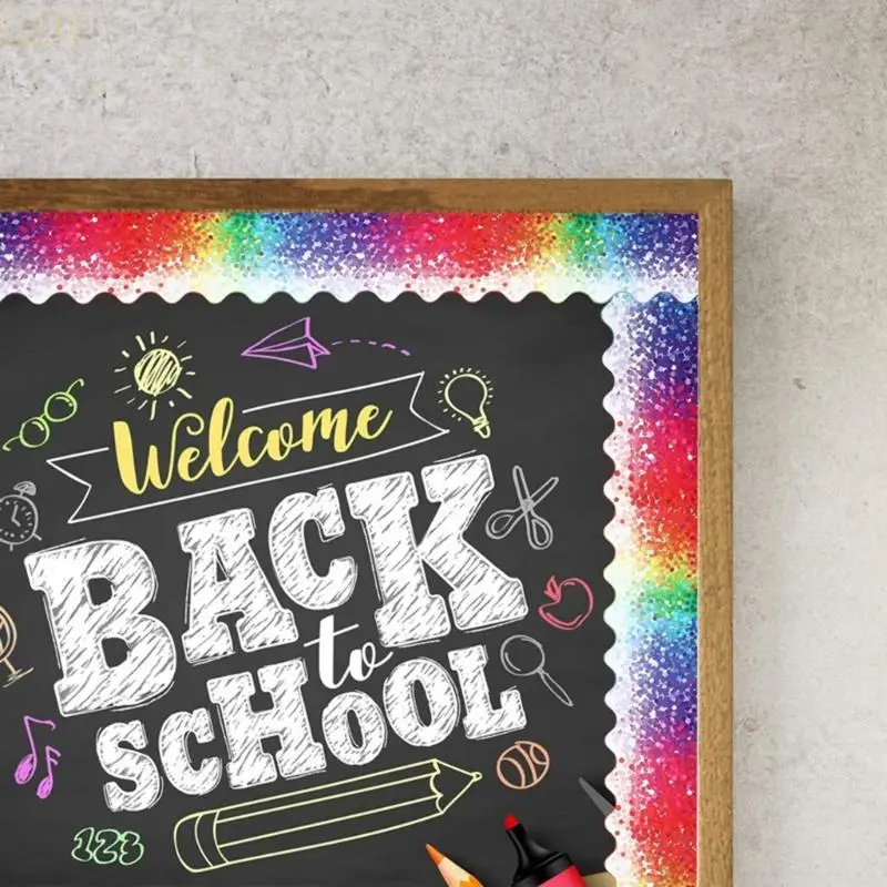 Taste confine dritte coriandoli U2je per decorazione in classe, bacheche per studenti divertenti e decorazioni del